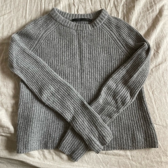 ❤️Sold❤️ Jenni Kayne | Heather Grey 100% Cashmere Sweater - Picture 4 of 11